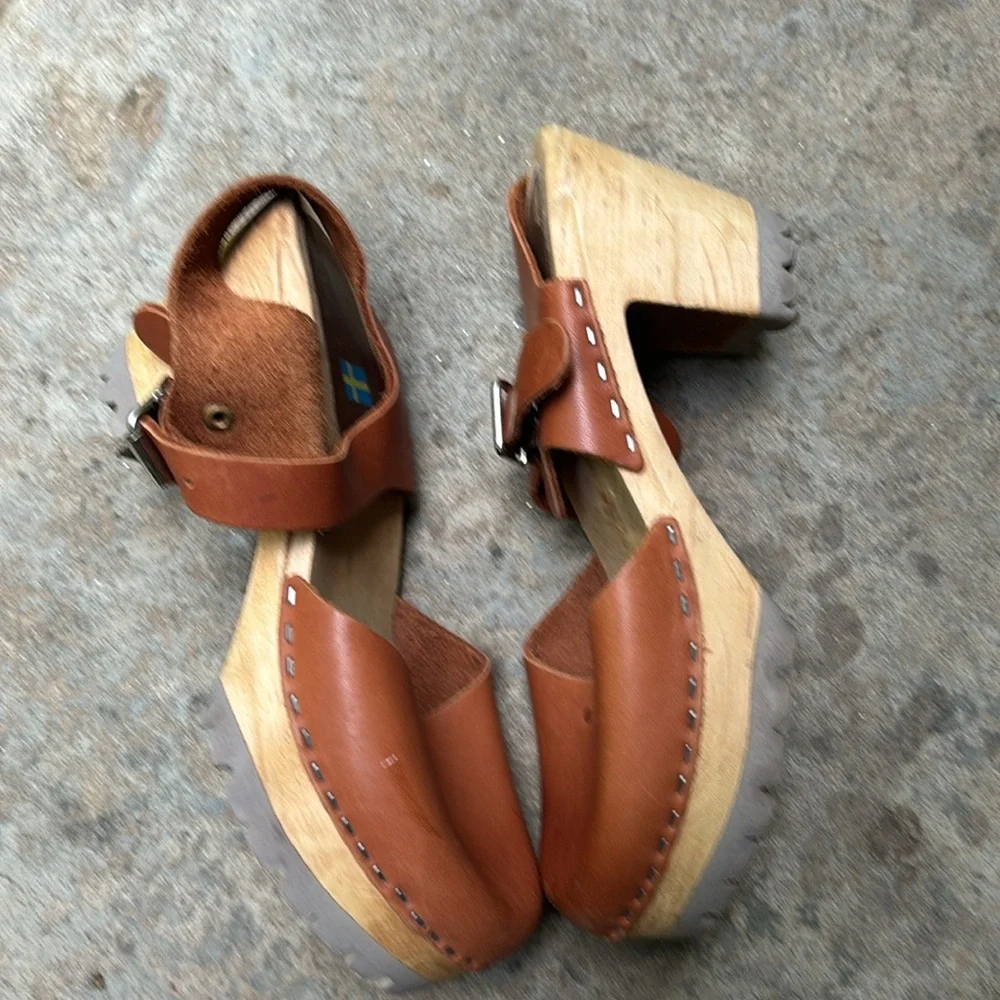 MIA Abba Clog in Luggage Leather Size 36 - Picture 12 of 14